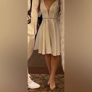 White cocktail dress